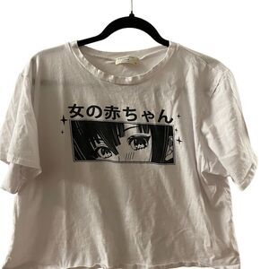 Philosophy of Love ~ White Anime Tee ~ size XL